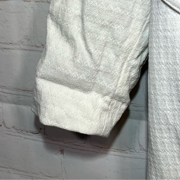 Free People Blazer Womens Size Small White Oversized Slouchy Textured Pockets - Picture 8 of 15